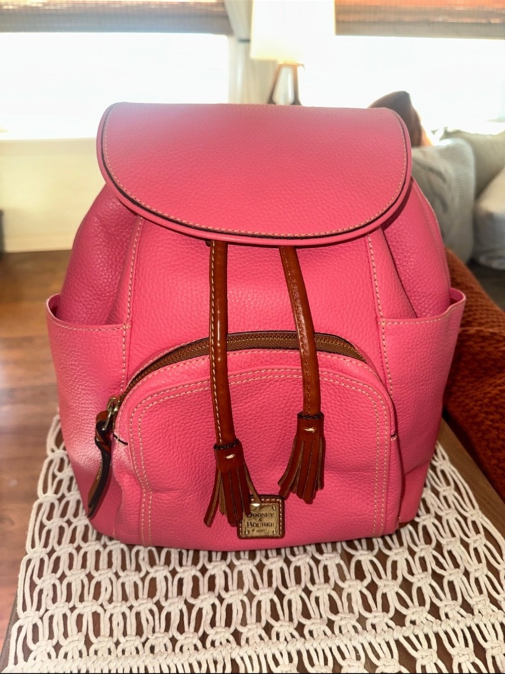 FINAL PRICE! Dooney & Bourke Pebble Grain Bubblegum Pink Backpack (Large)